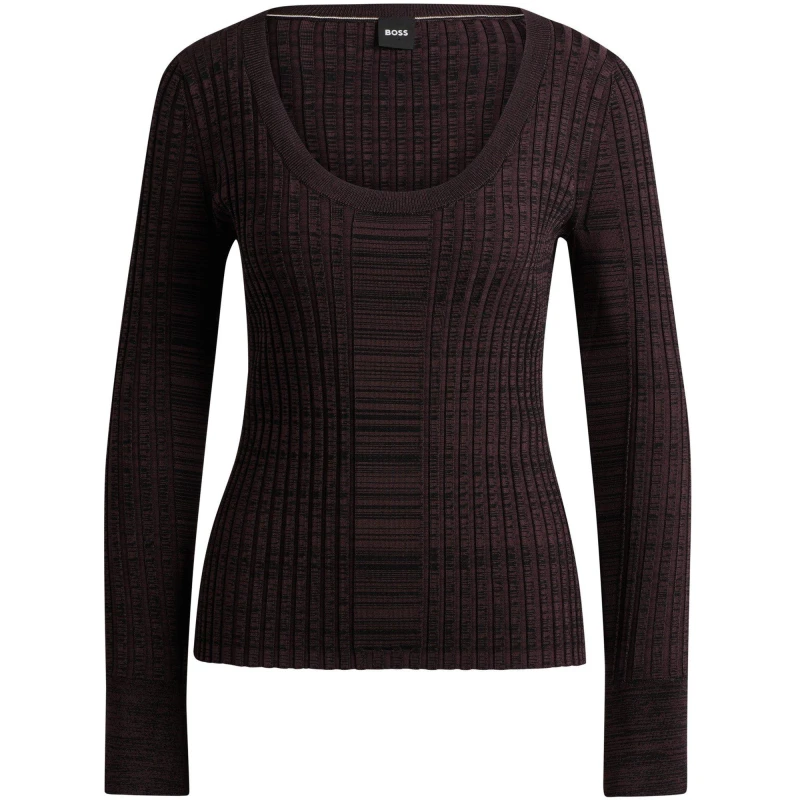Image of Boss Womens Firama Knitted Top Open Miscellans female 10 (M)
