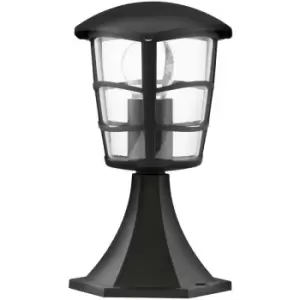 Image of Netlighting Aloria 1 Light Outdoor Pedestal Black IP44, E27
