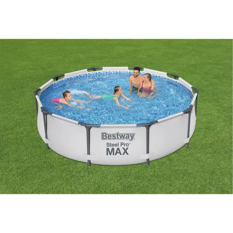 Image of Bestway Steel Max Pro - 10ft Pool - Grey Grey One Size