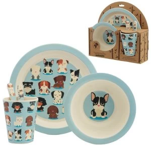 Image of Bambootique Eco Friendly Dog Squad Reusable Bamboo Kids Set