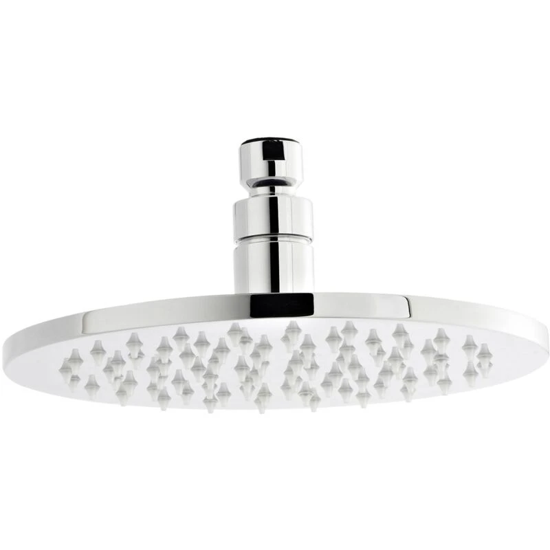 Image of nuie Shower Heads Round LED Fixed Head 200mm - Chrome, Silver STY069