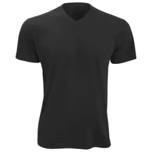 Image of SOLS Mens Victory V Neck Short Sleeve T-Shirt (S) (Deep Black)