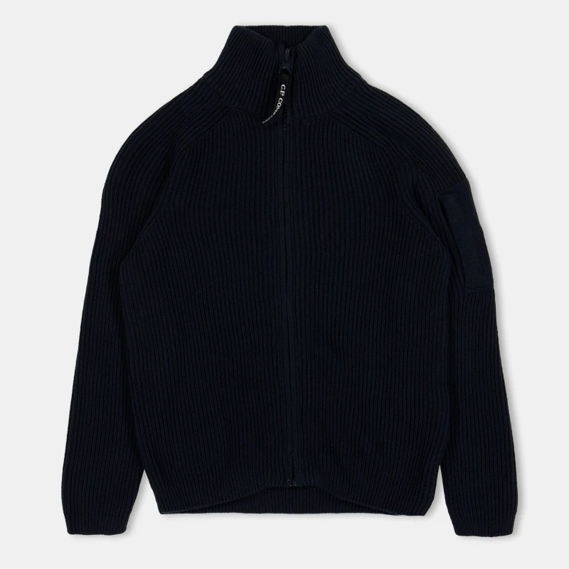 Image of CP Company Kids 1/4 Zip Knitted Top Tt Eclps 41150 male 8Y