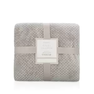 Image of Sleepdown Waffle Throw 99 - Silver
