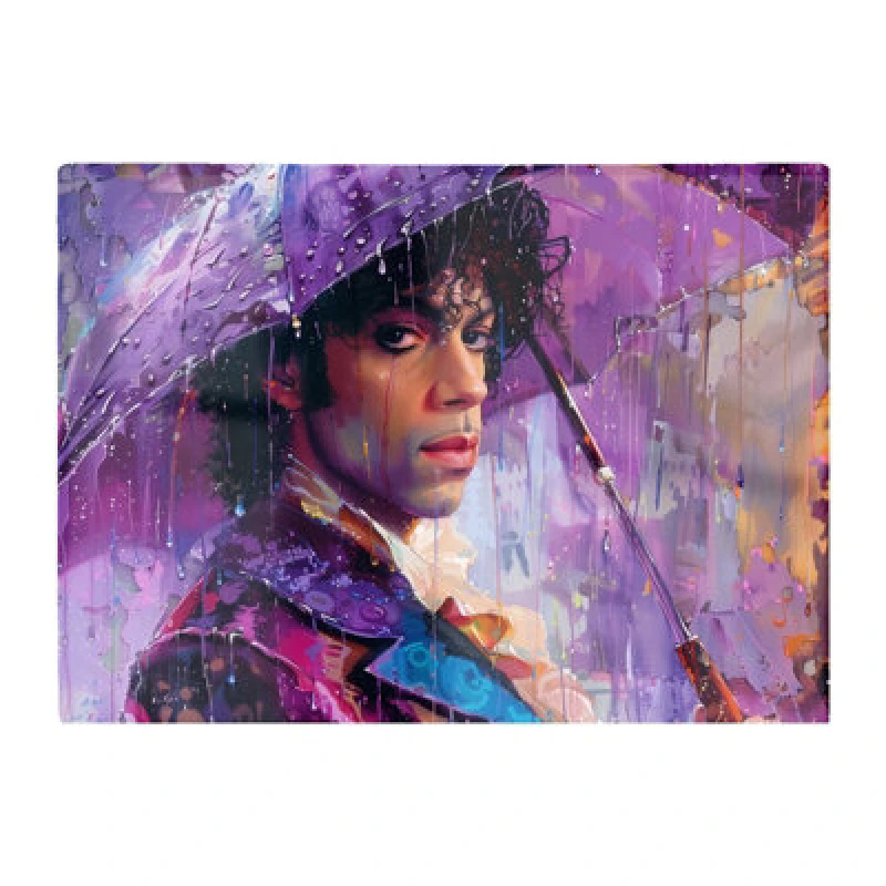 Image of Warren Reed Designer Purple Rain Tribute To Prince Chopping Board