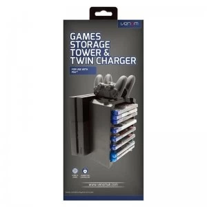 Image of Venom Games Storage Tower and Twin Charger