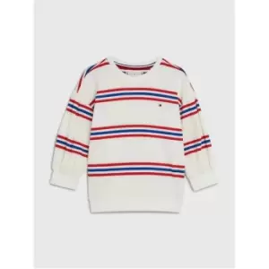Image of Tommy Hilfiger Varsity Stripe Crew S/S - White