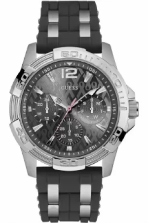 Image of Mens Guess Sporting Pink Exclusive Watch W0032G7
