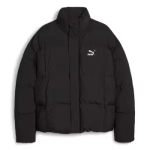 Image of Puma Classics Oversized Puffer Jacket, Schwarz