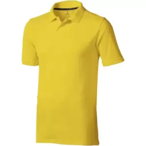 Image of Elevate Mens Calgary Short Sleeve Polo (L) (Yellow)