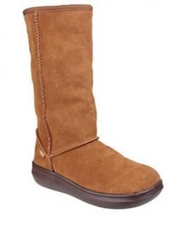 Image of Rocket Dog Sugardaddy Knee High Boots - Chestnut, Size 4, Women