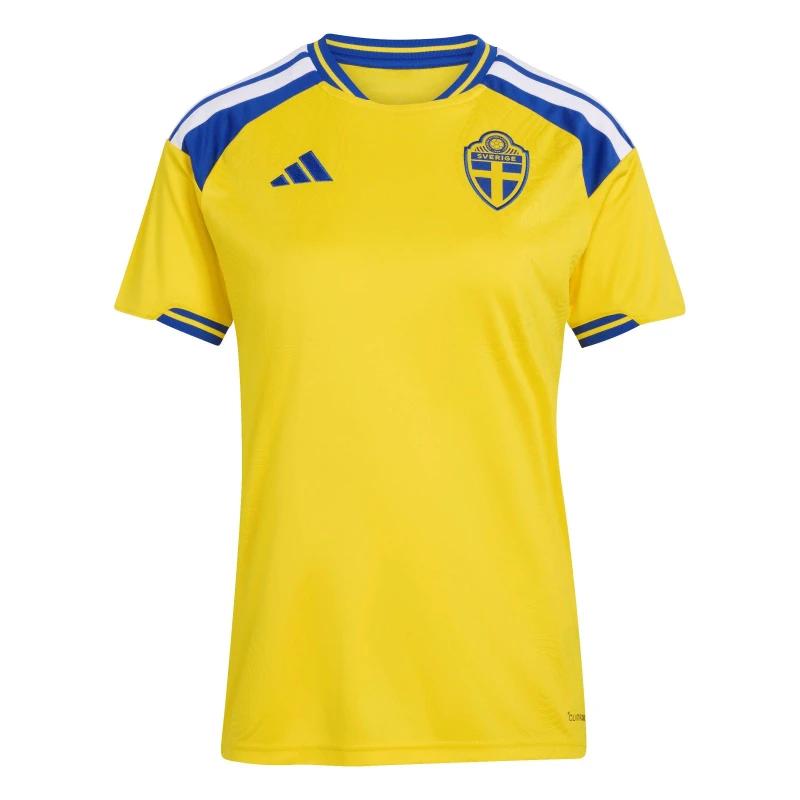 Image of adidas Sweden Home Shirt World Cup 2026 Womens Yellow/Blue female 10 (S)