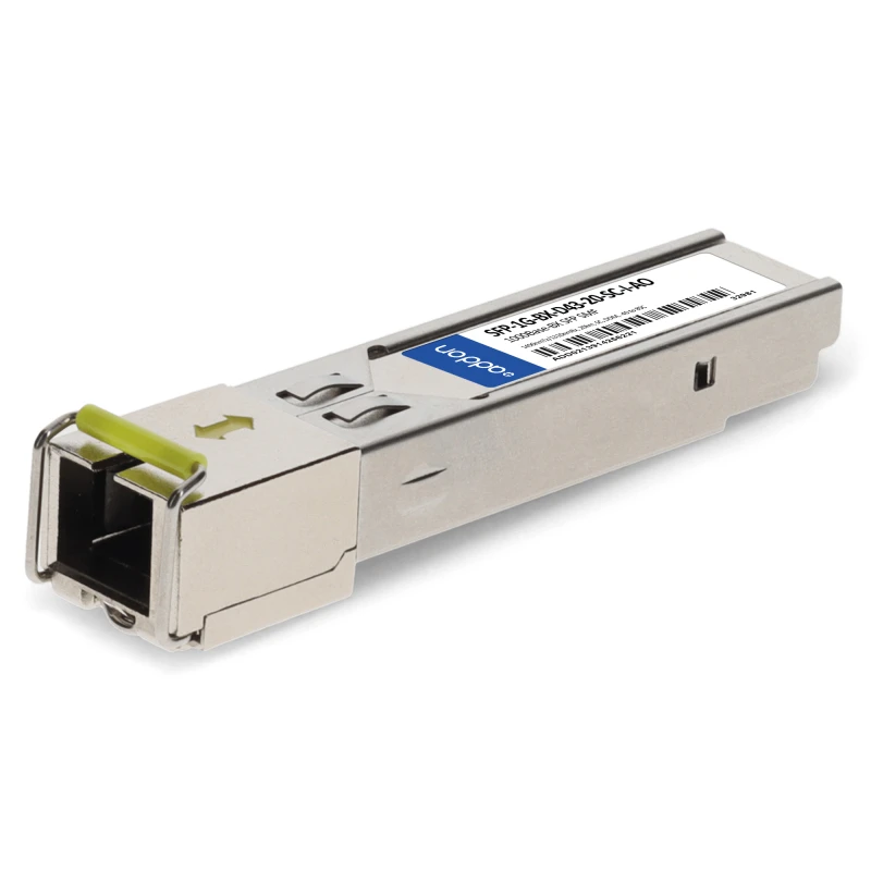 Image of AddOn Networks SFP-1G-BX-D43-20-SC-I-AO network transceiver module Fib