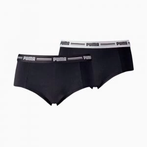 Image of PUMA Womens Mini Short 2 Pack, Black, size Medium, Clothing