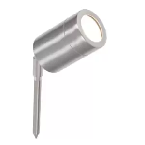 Image of Pacific Lifestyle Metal Directional Ground Spike Light - Brushed Steel