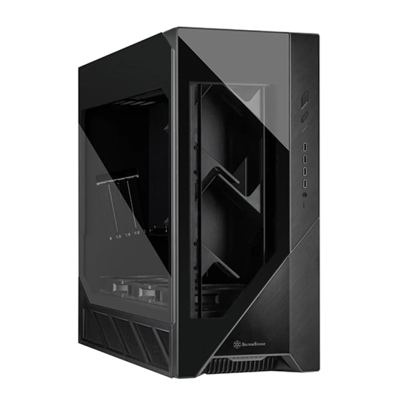Image of Silverstone SST-ALF2B-G computer case Black 1200 W