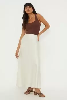 Image of Satin Bias Maxi Skirt