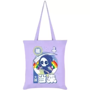 Image of Grindstore Kawaii Reaper Tote Bag (One Size) (Lilac/White)