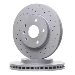 Image of ZIMMERMANN Brake disc Perforated 430.2614.52 Brake rotor,Brake discs OPEL,CHEVROLET,SAAB,INSIGNIA Caravan,INSIGNIA,INSIGNIA Stufenheck,MALIBU (V300)