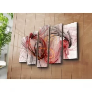 Image of 5PATK-246 Multicolor Decorative Canvas Painting (5 Pieces)