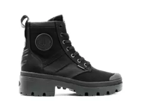 Image of Palladium Boots Womens PALLABASE HI ARMY BLACK
