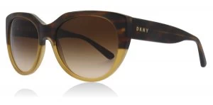 Image of DKNY DY4149 Sunglasses Amber / Horn 374513 55mm