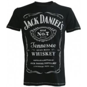 Image of JACK DANIEL'S Classic Logo Mens Extra Extra Large T-Shirt, Black