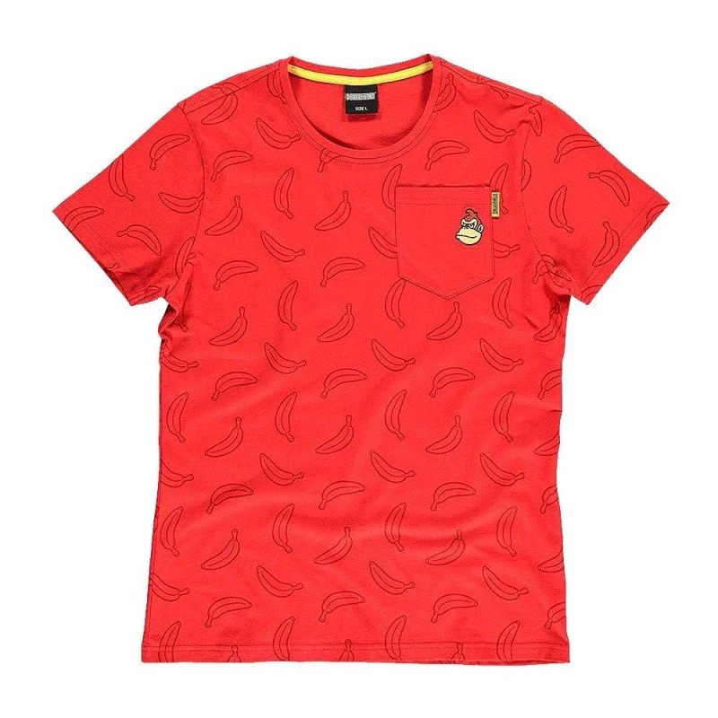 Image of Donkey Kong Donkey Kong AOP Mens T-Shirt - Red Red M