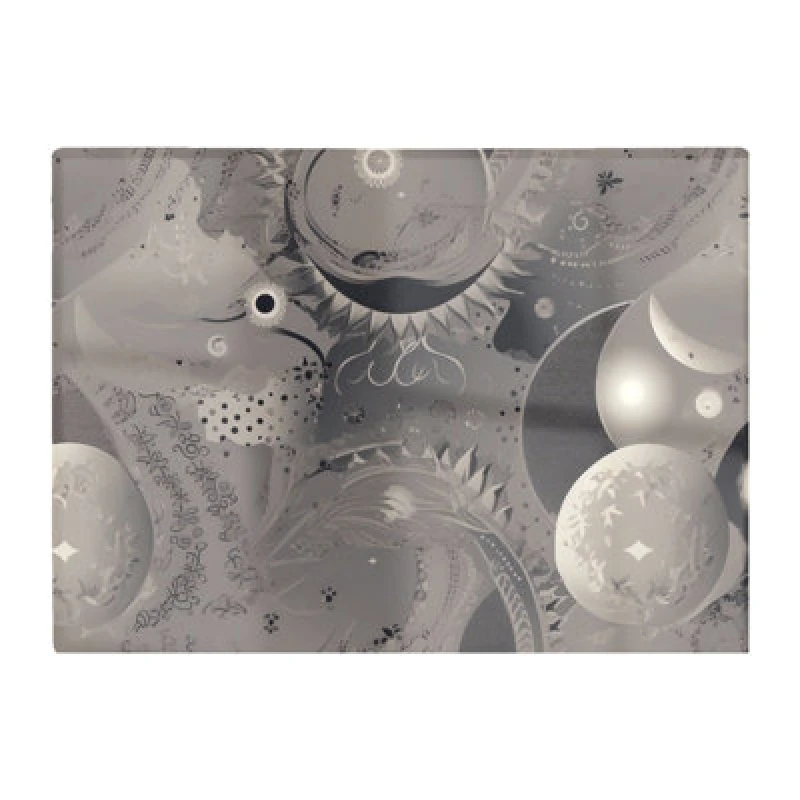 Image of Warren Reed Designer Abstract Moon Shapes Glass Chopping Board