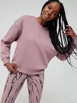 Image of adidas All SZN Sweatshirt - Light Red, Light Red Size XL Women