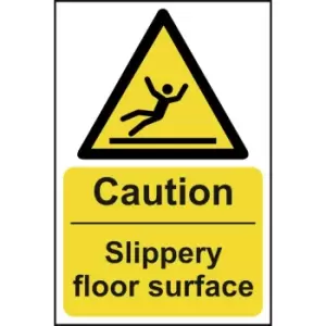 Image of Caution Slippery floor surface - Sign - PVC (200 x 300mm)