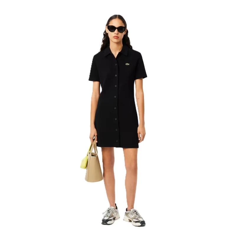 Image of Lacoste Womens Polo Dress Navy Blue female 4 (32)