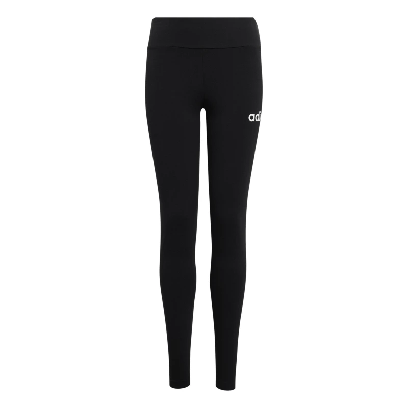 Image of adidas Essentials Linear Tights Junior Girls Black/White female 7-8 Years