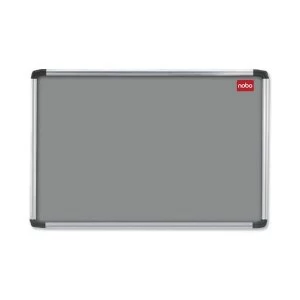 Image of Nobo EuroPlus 1200 x 900mm Noticeboard with Grey Felt Surface Aluminium Frame and Fixing Kit