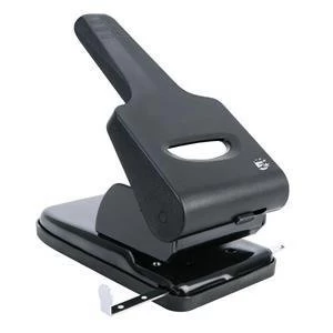 Image of 5 Star Hole Punch Heavy duty Metal with Plastic Base Black and Grey