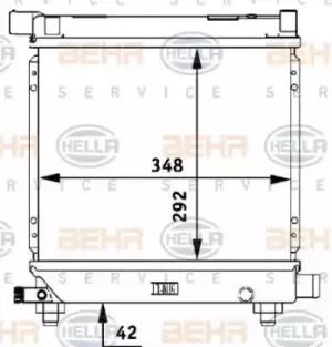 Image of Radiator Heat Exchanger 8MK376710-634 by BEHR