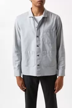 Image of Light Grey 3 Pocket Overshirt