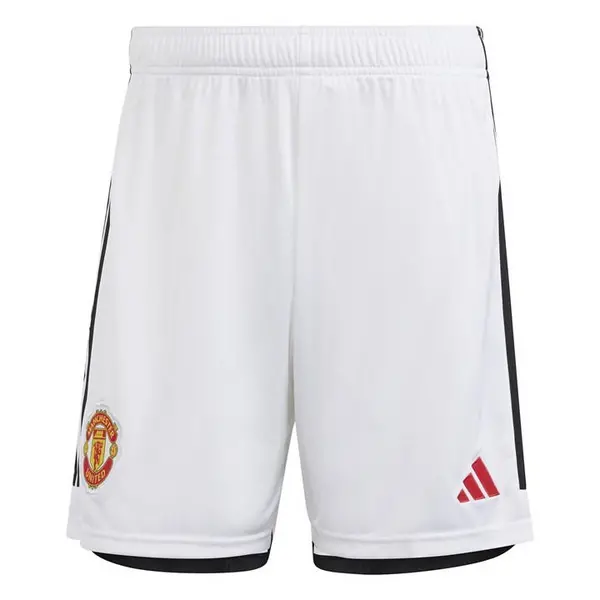 Image of adidas Manchester United Home Shorts 2023 2024 Adults M White 37645101390