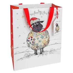 Image of Kooks Xmas Santa Sheep Gift Bag Large