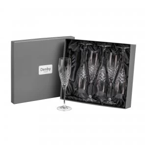 Image of Venice Leadless Crystal Champagne Flute Pack Of 6