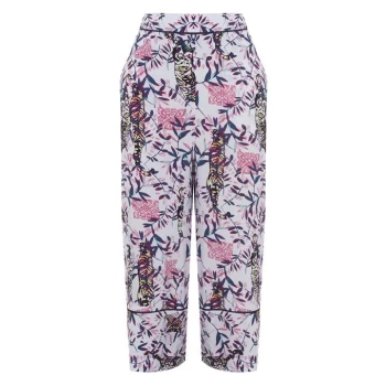 Image of Biba Tiger Jungle Pyjama Trousers - Ivory
