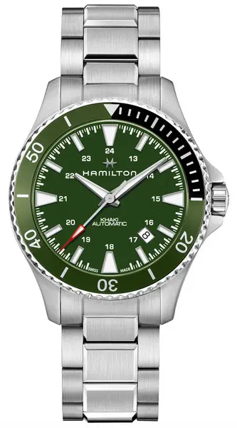 Image of Hamilton H82375161 Khaki Navy Scuba Automatic Green / Watch