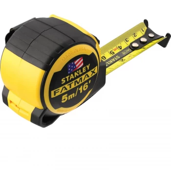 Image of Stanley Fatmax Next Generation Tape Measure Imperial & Metric 16ft / 5m 32mm