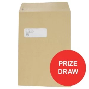 Image of Basildon Bond C4 Peel and Seal 90gm2 Plain Pocket Envelopes Manilla Pack of 250