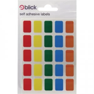 Image of Blick Assorted Coloured Labels in Bags 12x18mm Pack of 2400 RS006251