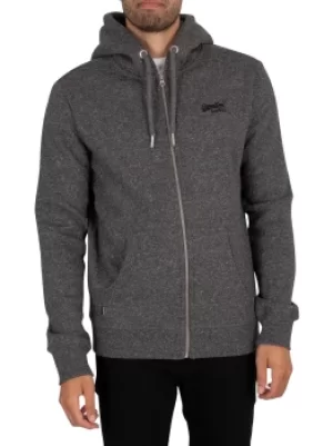 Image of Vintage Logo EMB Zip Hoodie