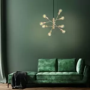 Image of EGLO Gradoli 1 Brushed Brass Pendant Light