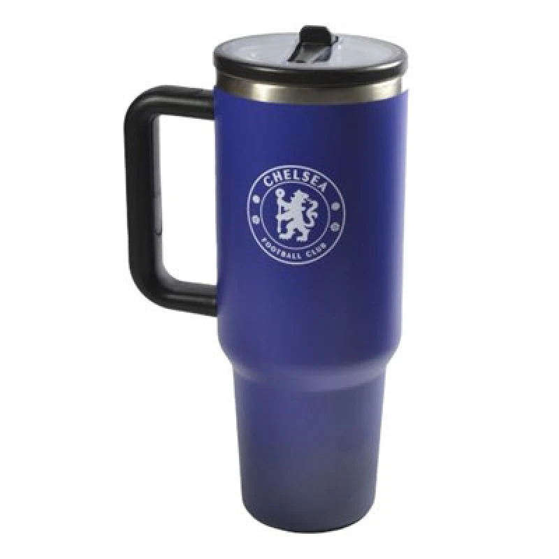 Image of Chelsea FC Chelsea FC 1.1L Thermal Flask in Blue Blue One Size Unisex 5063806626879