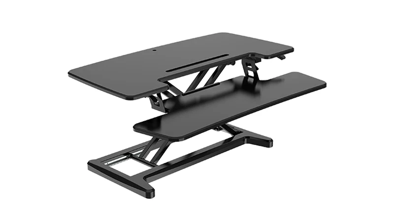 Image of BakkerElkhuizen Adjustable Sit-Stand Desk Riser 2 Black