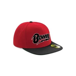 Image of David Bowie - Logo Snapback - Red